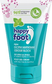 Happy Foot Odour Block Foot Cream - Гел-крем за крака при остри миризми - крем