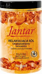 Farmona Jantar Relaxing Bath Salt - Соли за вана с кехлибар от серията "Jantar Body" - продукт