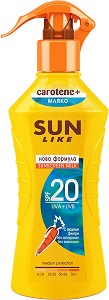 Sun Like Body Milk Carotene+ -    -   E -   