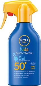 Nivea Sun Kids Protect & Care 5 in 1 Spray - Детски слънцезащитен спрей от серията Sun - продукт
