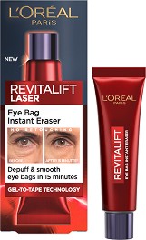 L'Oreal Revitalift Laser Eye Bag Instant Eraser - Околоочен крем против торбички от серията Revitalift Laser - гел