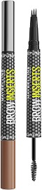 Maybelline Brow Inserts Eyebrow Multiplying Pen & Brush - Писалка с троен връх и гел за вежди с четка 2 в 1 - продукт