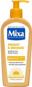 Mixa Bright & Bronze Gradual Tan Body Lotion - Лосион за тяло за постепенно придобиване на тен - лосион