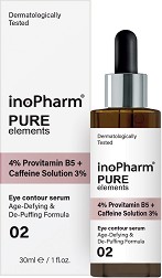 InoPharm Pure Elements 4% Provitamin B5 + Caffeine Solution 3% Eye Contour Serum -      4%  B5  3%   - 