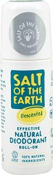 Salt Of The Earth Unscented Natural Roll-On Deodorant -      - 