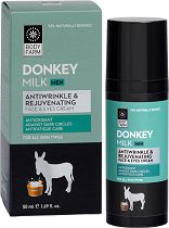 Body Farm Donkey Milk Men Face & Eyes Cream - 