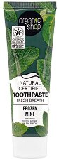 Organic Shop Fresh Breath Frozen Mint Toothpaste -  